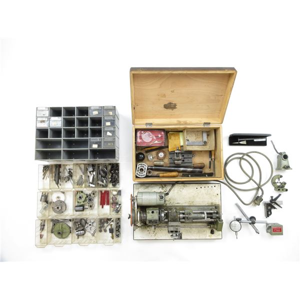 TABLE TOP LATHE AND ACCESSORIES LOT