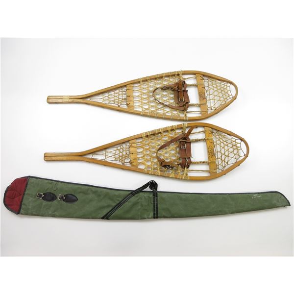 SNOWSHOES AND RIFLE CASE