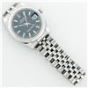 Image 8 : Rolex Ladies Midsize Stainless Steel Blue Index Datejust Wristwatch