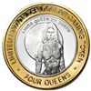 Image 1 : .999 Silver Four Queens Casino Hotel Las Vegas $10 Limited Edition Gaming Token