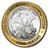 Image 1 : .999 Silver Four Queens Casino Hotel Las Vegas $10 Limited Edition Gaming Token