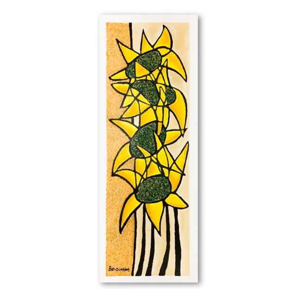 Avi Ben-Simhon "Sunflower Trio" Limited Edition Serigraph on Paper