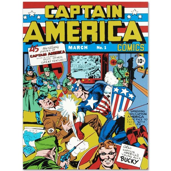 Marvel Comics "Captain America Comics #1" Limited Edition Giclee On Canvas