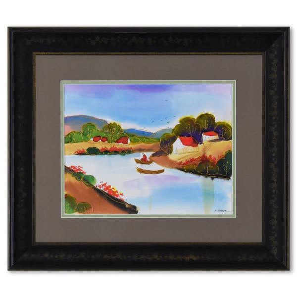 Moshe Leider Original Watercolor On Paper