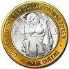 Image 1 : .999 Silver Four Queens Casino Hotel Las Vegas $10 Limited Edition Gaming Token