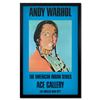 Image 1 : Andy Warhol (1928-1987) "The American Indian Series (Blue)" Print Poster on Paper