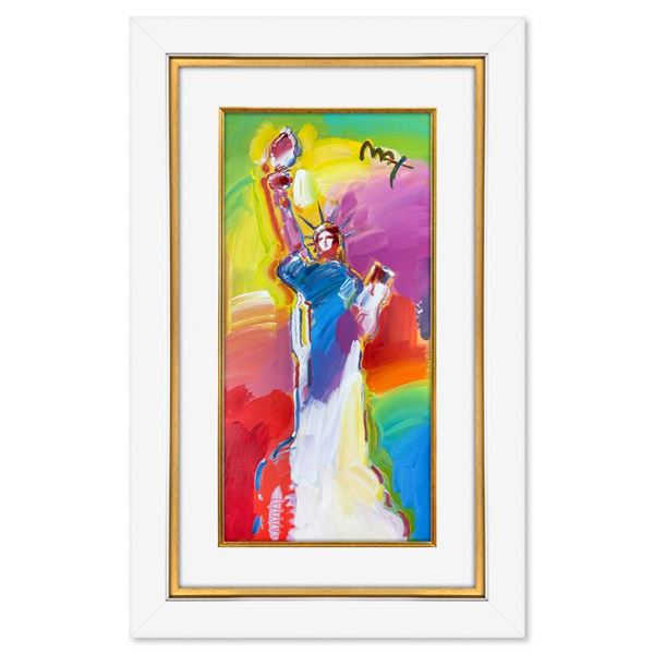 Peter Max "Statue of Liberty" Original Mixed Media on Paper