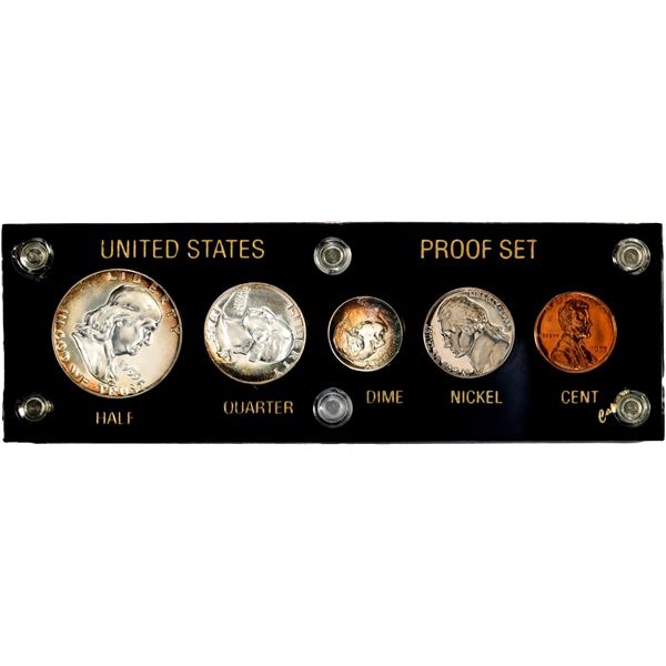 1955 (5) Coin Proof Set Amazing Toning
