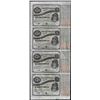 Image 1 : Uncut Sheet of (4) State of Louisiana Baby Bond Obsolete Notes