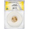Image 1 : 1998 $5 American Gold Eagle Coin ANACS MS70