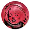 Image 1 : Steve Kaufman (1960-2010) "Marilyn" Hand Painted Plate