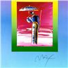 Image 2 : Peter Max "Sage with Umbrella and Cane on Blends" Limited Edition Lithograph on Paper
