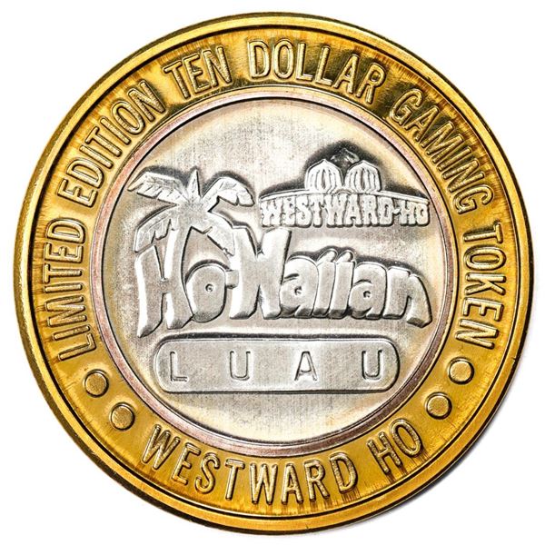 .999 Silver Westward Ho Casino Las Vegas $10 Casino Gaming Token Limited Edition