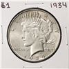 Image 1 : 1934 $1 Peace Silver Dollar Coin