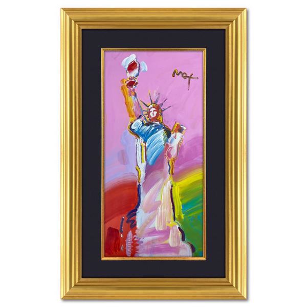 Peter Max "Statue of Liberty" Original Mixed Media on Paper