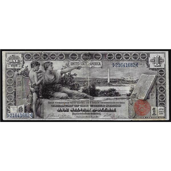 1896 $1 Educational Silver Certificate Note