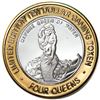 Image 1 : .999 Silver Four Queens Casino Hotel Las Vegas $10 Limited Edition Gaming Token