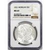 Image 1 : 1921 $1 Morgan Silver Dollar Coin NGC MS63