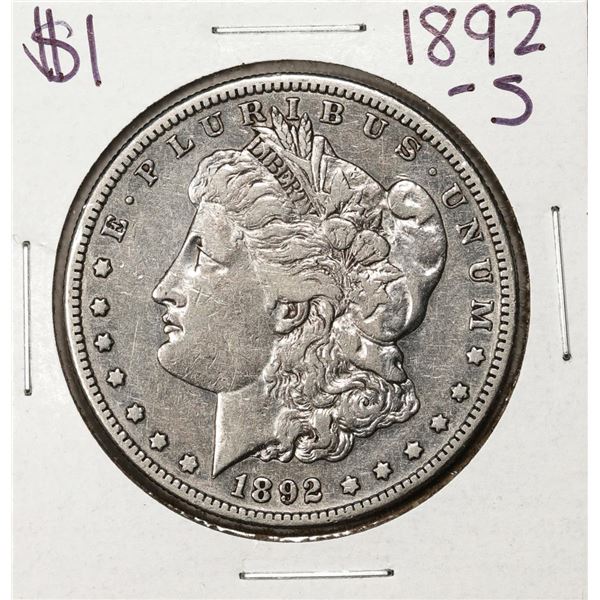 1892-S $1 Morgan Silver Dollar Coin
