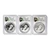 Image 3 : 2020 China 10 Yuan Silver Panda (3) Coin Set PCGS MS70 Shanghai Mint w/COA