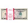 Image 1 : Pack of (100) Consecutive 2021 $5 Federal Reserve Star Notes