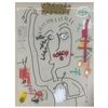 Image 1 : Paul Kostabi "In The Whisper of Art" Original Mixed Media on Paper
