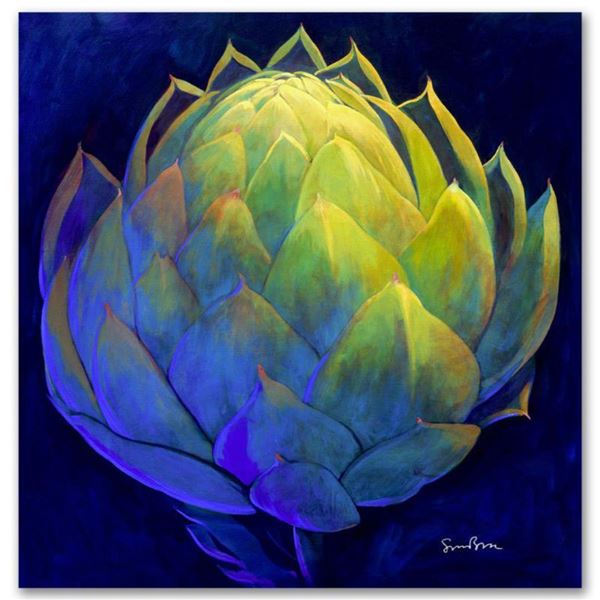 Simon Bull "Green Heart" Limited Edition Giclee on Canvas