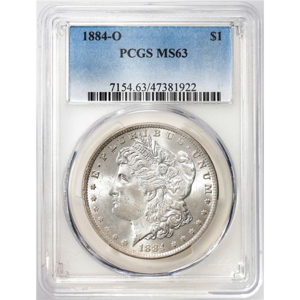 1884-O $1 Morgan Silver Dollar Coin PCGS MS63