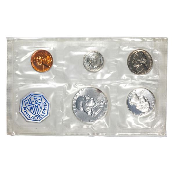 1963 (5) Coin Proof Set in Original Cellophane