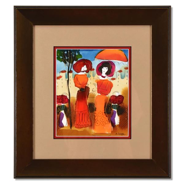 Moshe Leider Original Watercolor On Paper