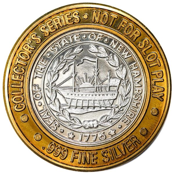 .999 Fine Silver Caesars Atlantic City, NJ $10 Limited Edition Gaming Token