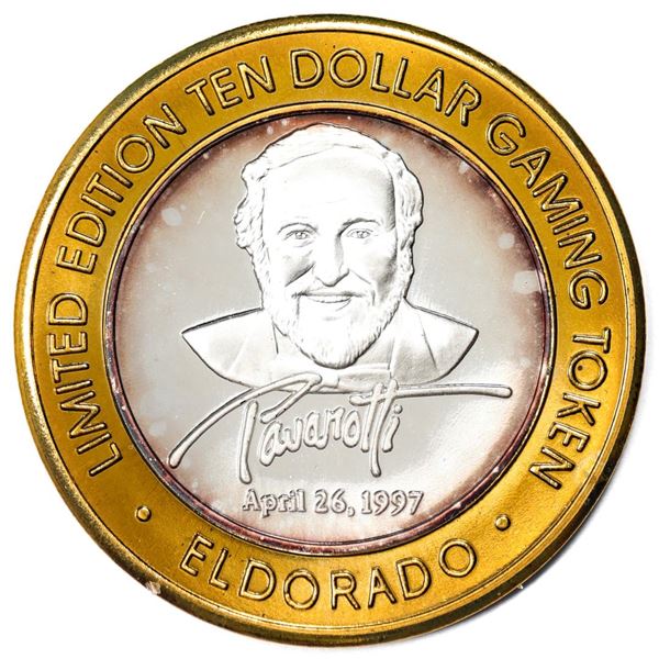 .999 Silver El Dorado Hotel & Casino Reno, Nevada $10 Limited Edition Gaming Token