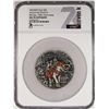 Image 1 : 2022MW Niue $5 Around the World in 80 Days 3oz Silver Coin NGC MS70 Antiqued