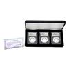 Image 3 : 2020 China 10 Yuan Silver Panda (3) Coin Set PCGS MS70 Shenyang Mint w/COA