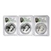 Image 5 : 2020 China 10 Yuan Silver Panda (3) Coin Set PCGS MS70 Shenyang Mint w/COA