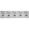 Image 1 : Lot of (5) 2018-Mo Mexico Proof 1/10 oz Silver Libertad Coins PCGS PR69DCAM