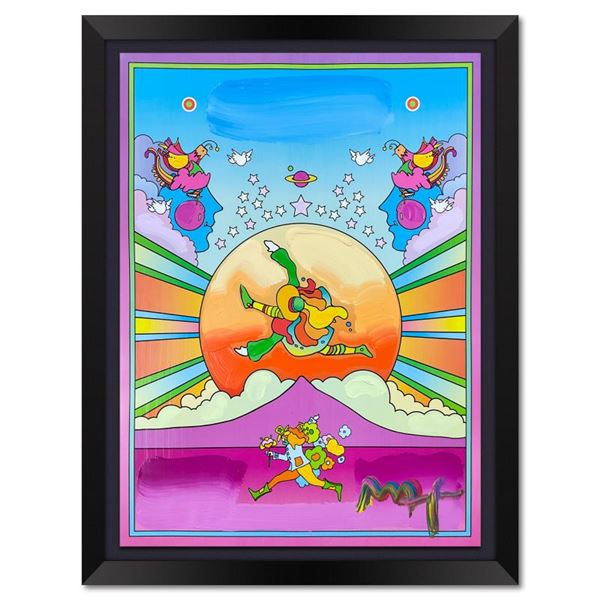 Peter Max "The Young" Original Mixed Media on Paper