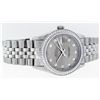 Image 4 : Rolex Mens Stainless Steel Slate Grey Diamond Datejust Wristwatch