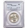 Image 1 : 1936  Wisconsin Territorial Centennial Commemorative Half Dollar Coin PCGS MS67