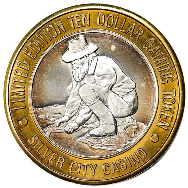 .999 Silver City Casino Las Vegas, Nevada $10 Limited Edition Gaming Token