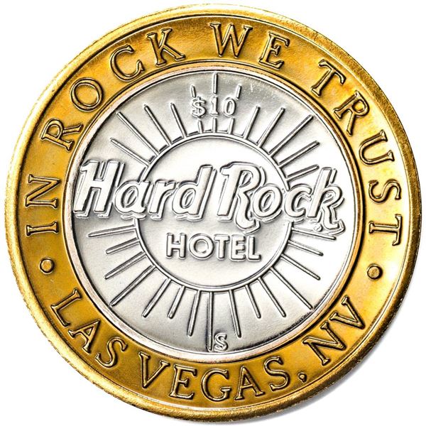 .999 Silver Hard Rock Hotel Las Vegas, Nevada $10 Casino Limited Edition Gaming Token