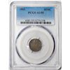 Image 1 : 1862 Seated Liberty Half Dime Coin PCGS AU55 Nice Toning