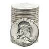 Image 1 : Roll of (20) Brilliant Uncirculated 1963 Franklin Half Dollar Coins