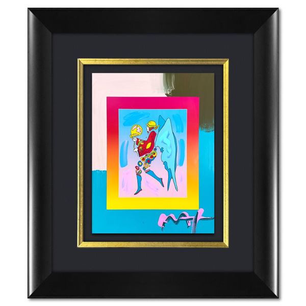 Peter Max "Tip Toe Floating" Original Mixed Media on Paper