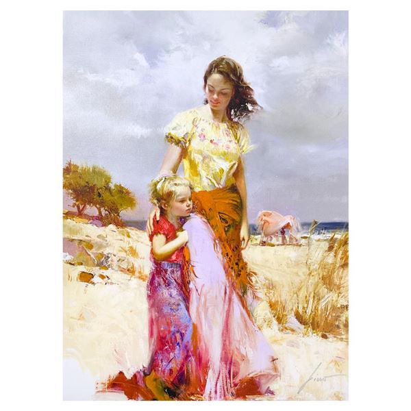 Pino (1939-2010) "Family Retreat" Limited Edition Giclee on Canvas