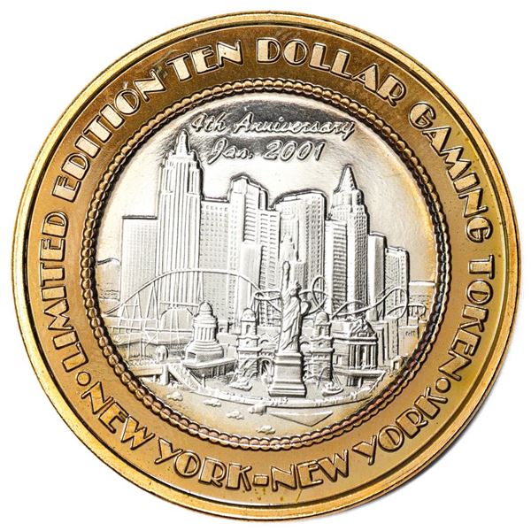 .999 Silver New York New York Casino Las Vegas $10 Limited Edition Gaming Token