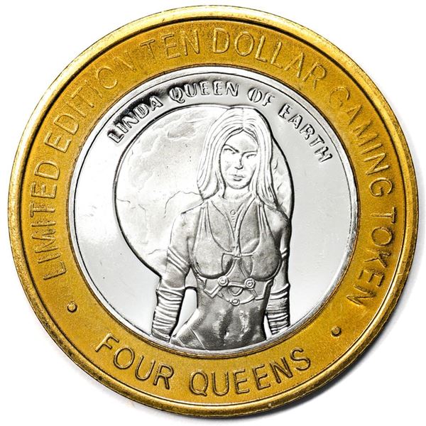 .999 Silver Four Queens Casino Hotel Las Vegas $10 Limited Edition Gaming Token
