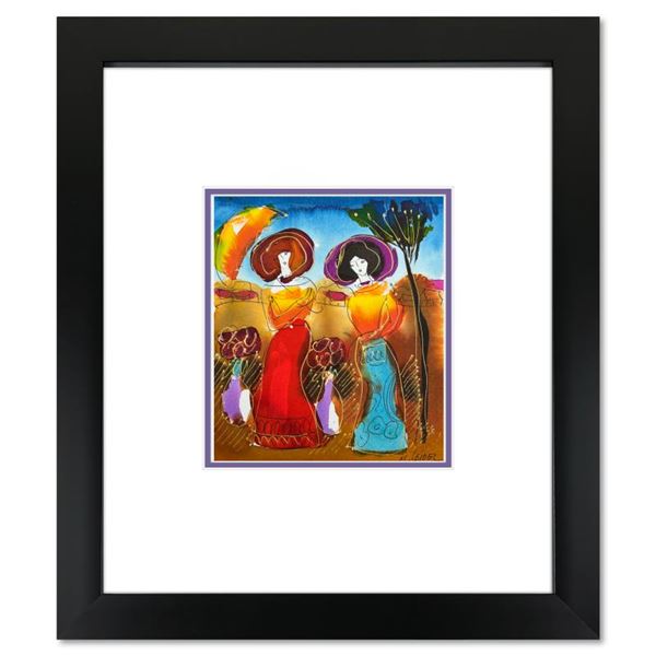 Moshe Leider Original Mixed Media On Paper