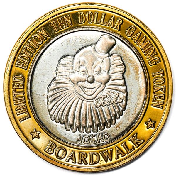 .999 Silver Boardwalk Casino Las Vegas, Nevada $10 Limited Edition Gaming Token