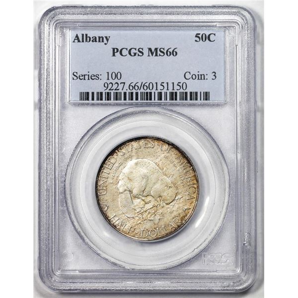 1936 Albany New York Commemorative Half Dollar Coin PCGS MS66